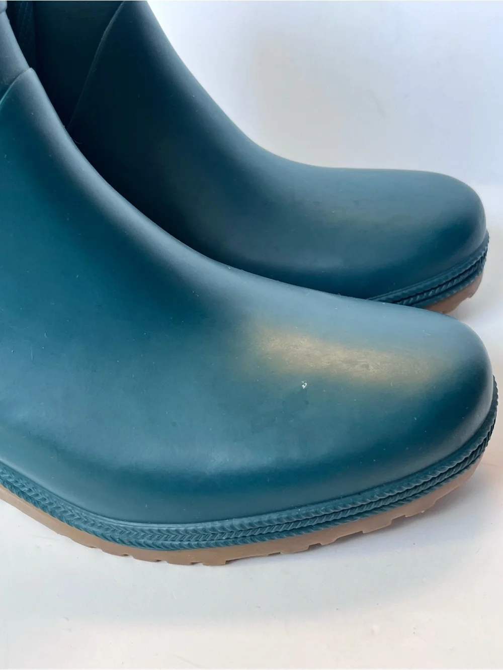 TRETORN Emma Wedge Rain Boots Teal Green Gum Sole Women’s EU 37 US 6-6.5